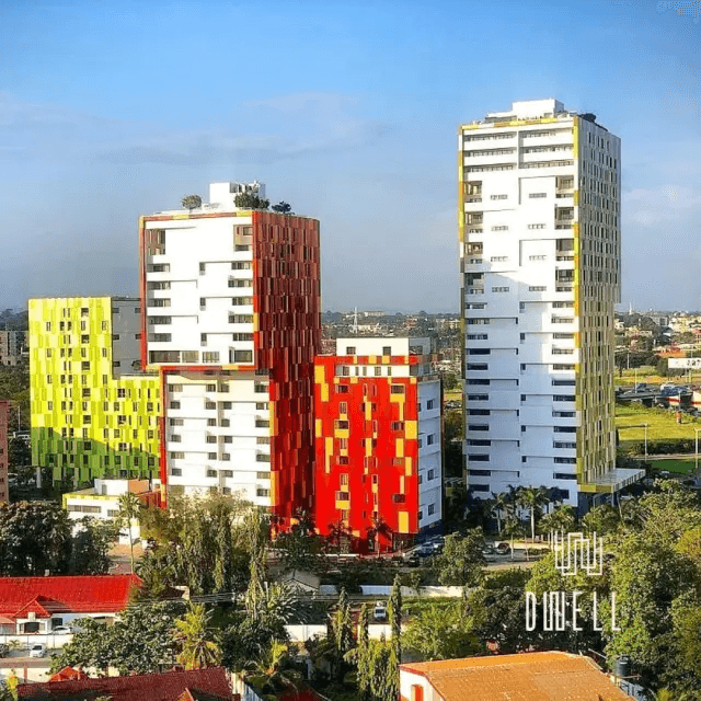 Modern buildings in Accra